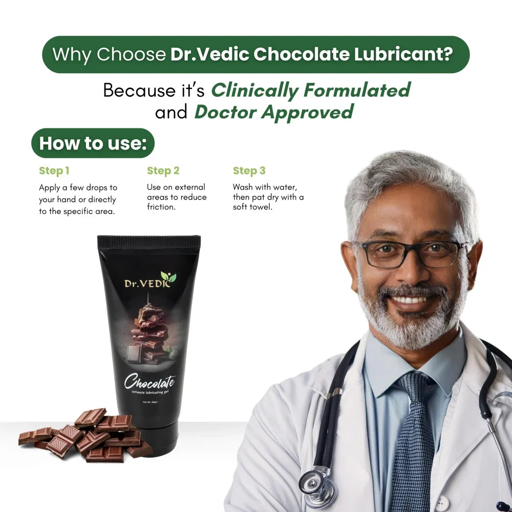 Dr. Vedic Chocolate Lubricant - 60 Gms