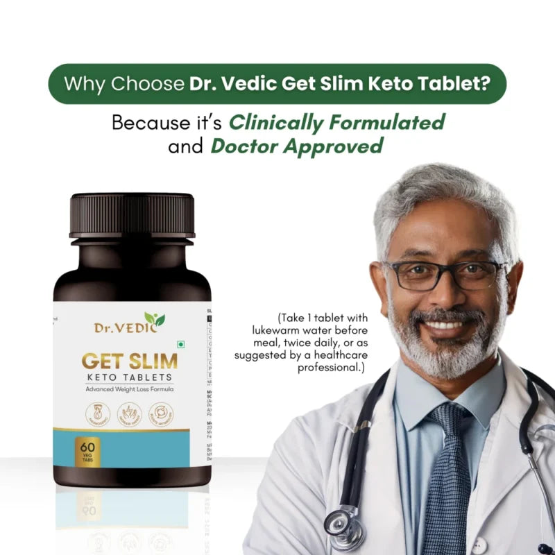 Dr. Vedic Keto Weight Loss Tablets - 60 Tabs