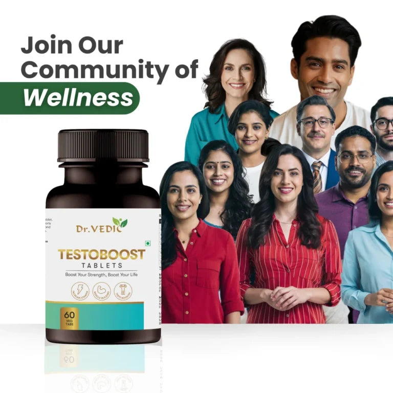 Dr. Vedic Testoboost Tablets - 60 Veg Tabs
