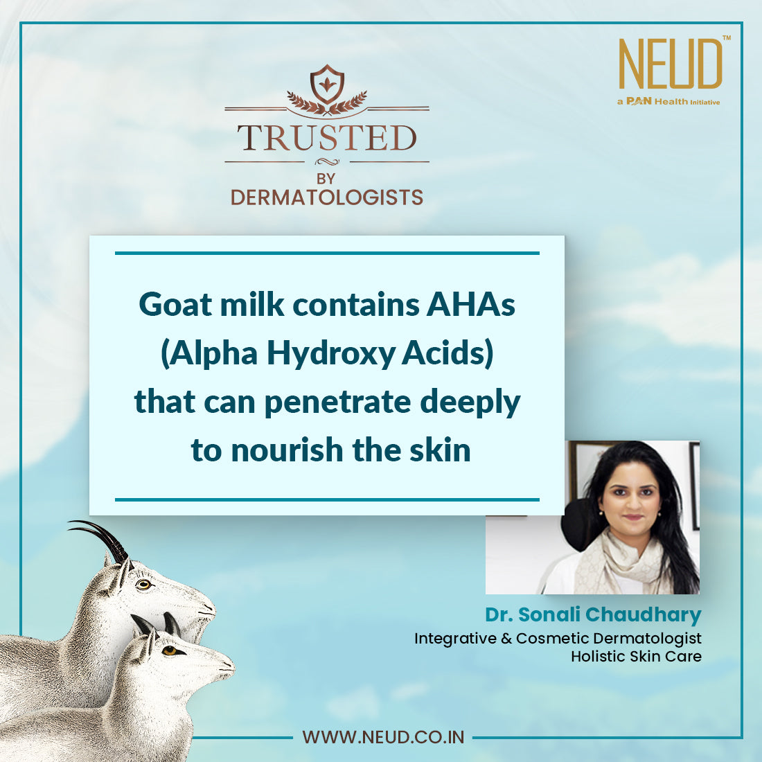 Neud Goat Milk Premium Hair Conditioner for Men & Women - 300 ml