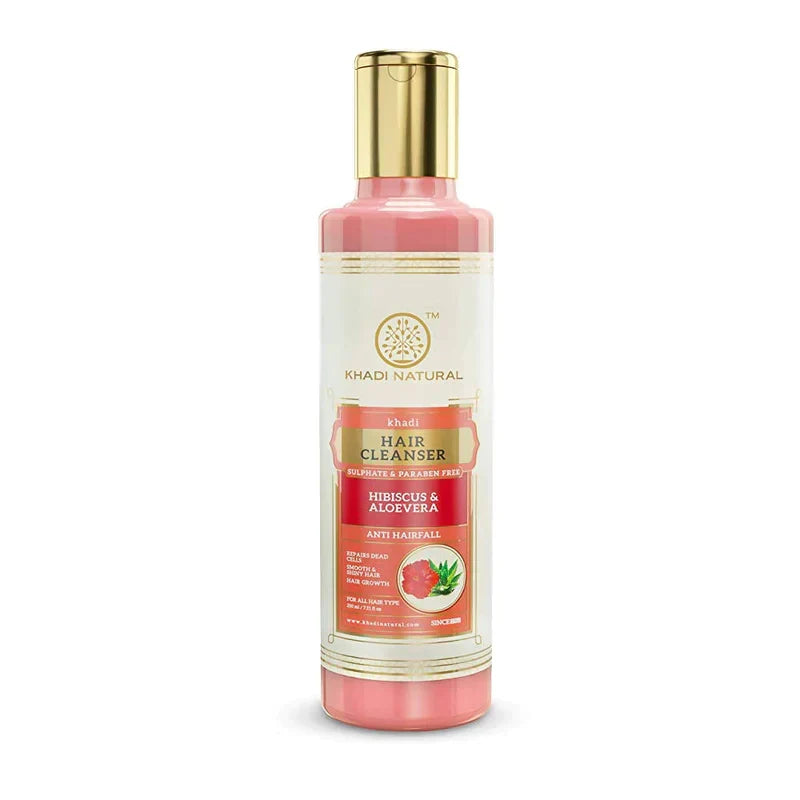 Khadi Natural Hibiscus & Aloevera Hair Cleanser - 210 ml