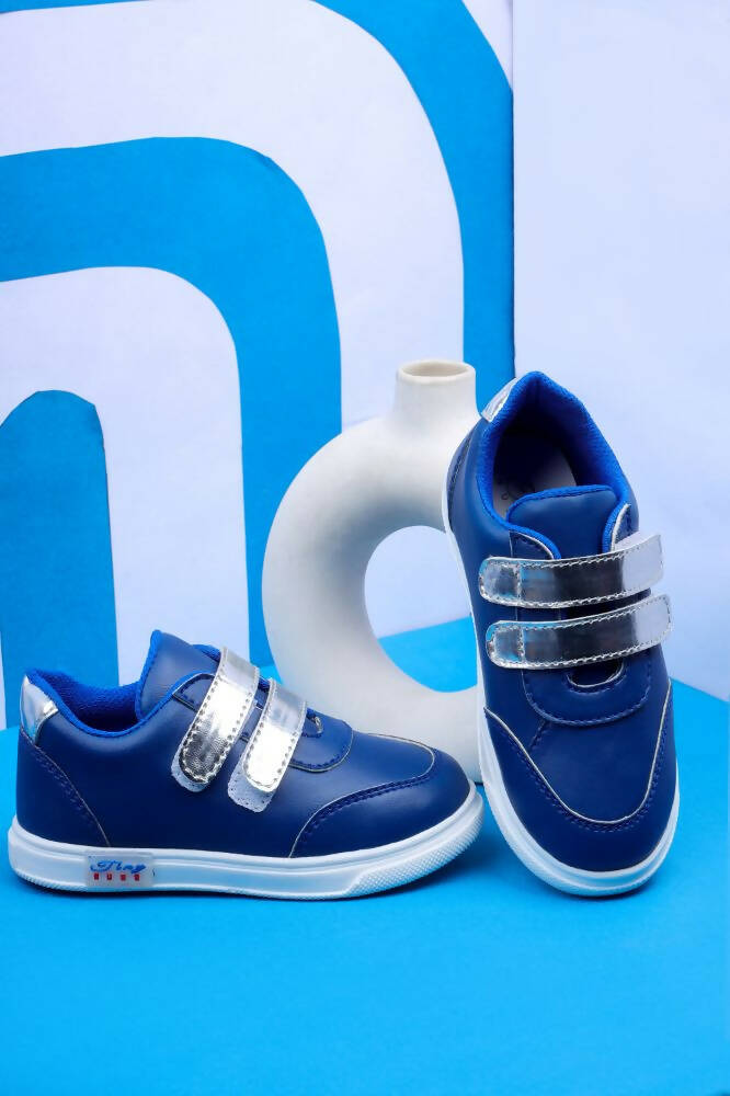 Tiny Bugs Unisex Double Strap Sneakers - Blue