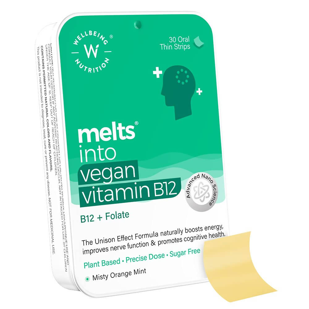 Wellbeing Nutrition Melts Vegan Vitamin B12 - 30 strips