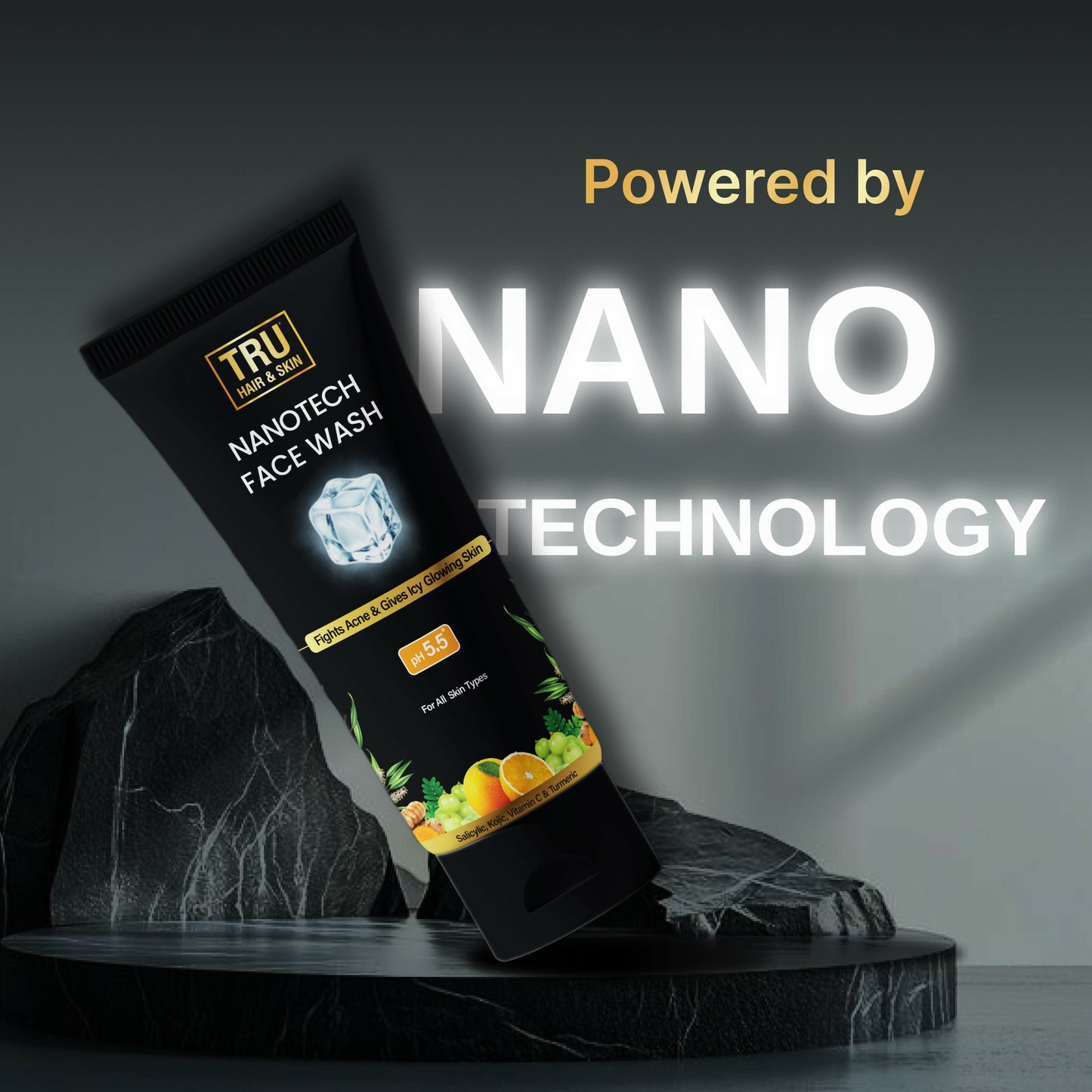 Tru Hair & Skin Nanotechnology Facewash For Sensitive-Acne Prone Skin