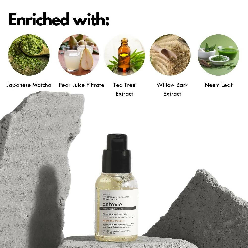 Detoxie Oil & Sebum Control Anti-Stress Acne Repair Gel - 35 ml