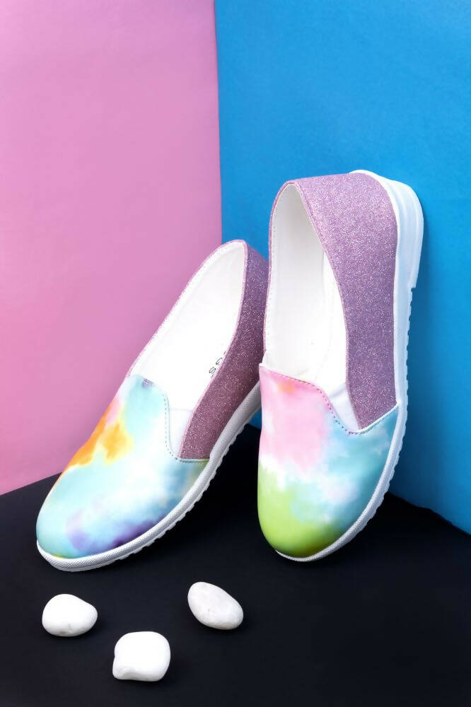 Tiny Bugs Multi Color Girls Prited Flat Causal Wear Ballerinas