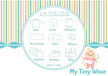 My Tiny Wear Full Sleeves New Born Baby Gift Set - Pink
