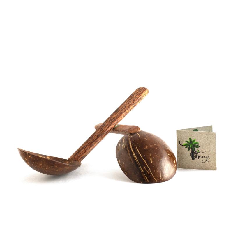 Natural Handmade Coconut Shell Serving Spoons