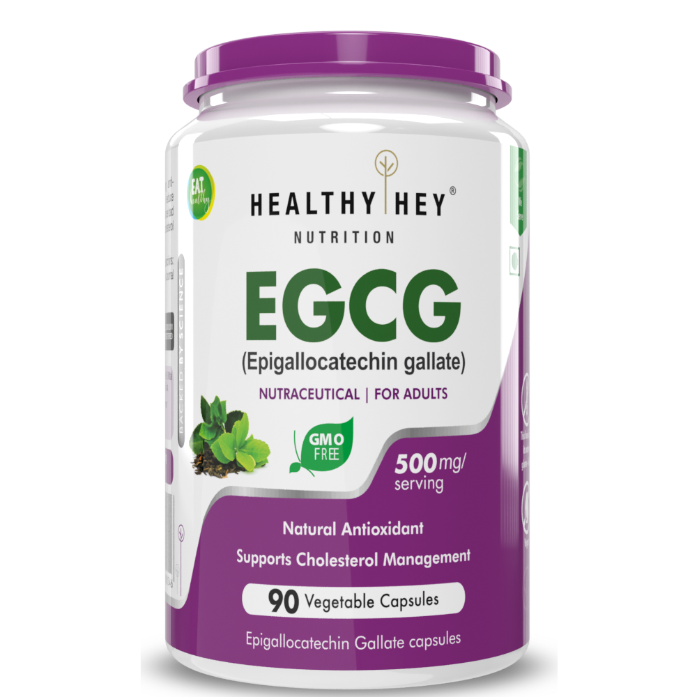 HealthyHey EGCG Green Tea Extract Capsules - 90 Caps