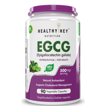 HealthyHey EGCG Green Tea Extract Capsules - 90 Caps