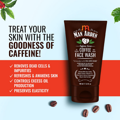 Man Arden Coffee Face Wash - No Parabens, Sulphate, Silicones