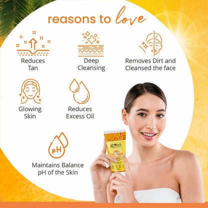Globus Naturals De Tan Face Wash, Suitable For All Skin Types