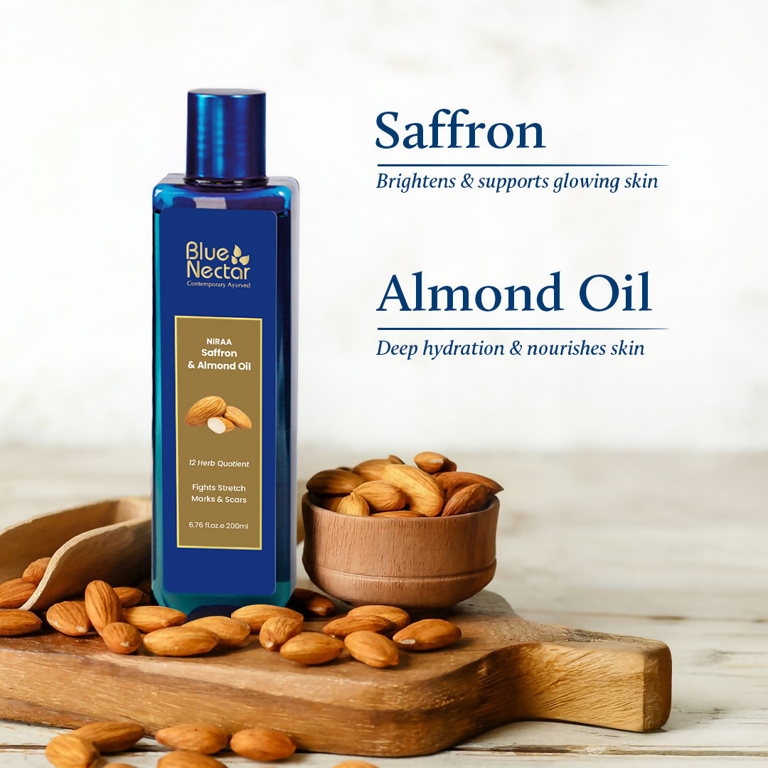 Blue Nectar Saffron & Almond Oil