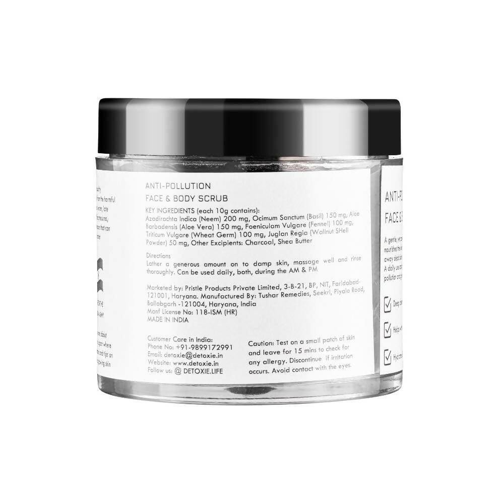 Detoxie Anti-Pollution Face & Body Scrub - 100 gms