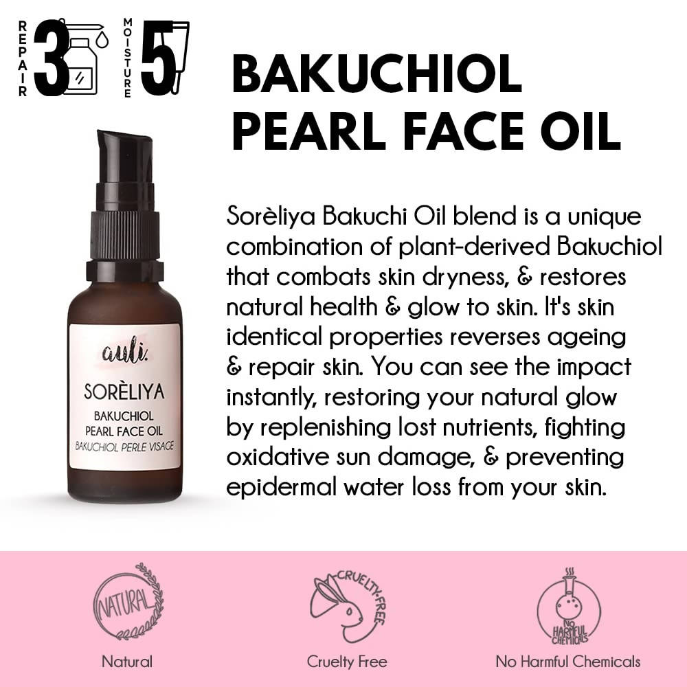 Auli Soreliya Bakuchiol Pearl Anti-Ageing Face Oil