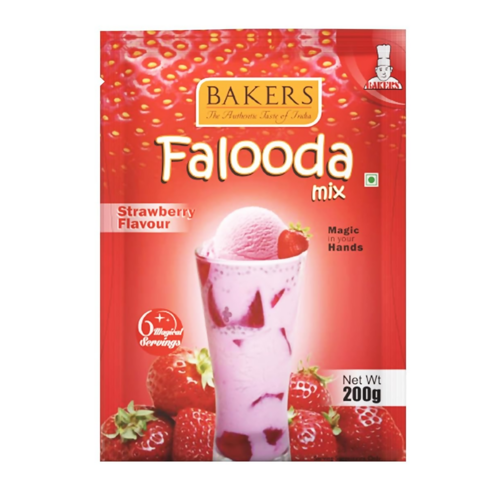 BAKERS Falooda Mix Powder - Chocolate, Mango And Strawberry