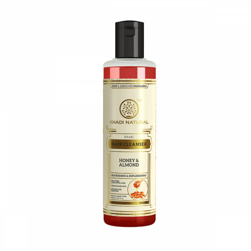 Khadi Natural Honey & Almond Hair Cleanser - 210 ml