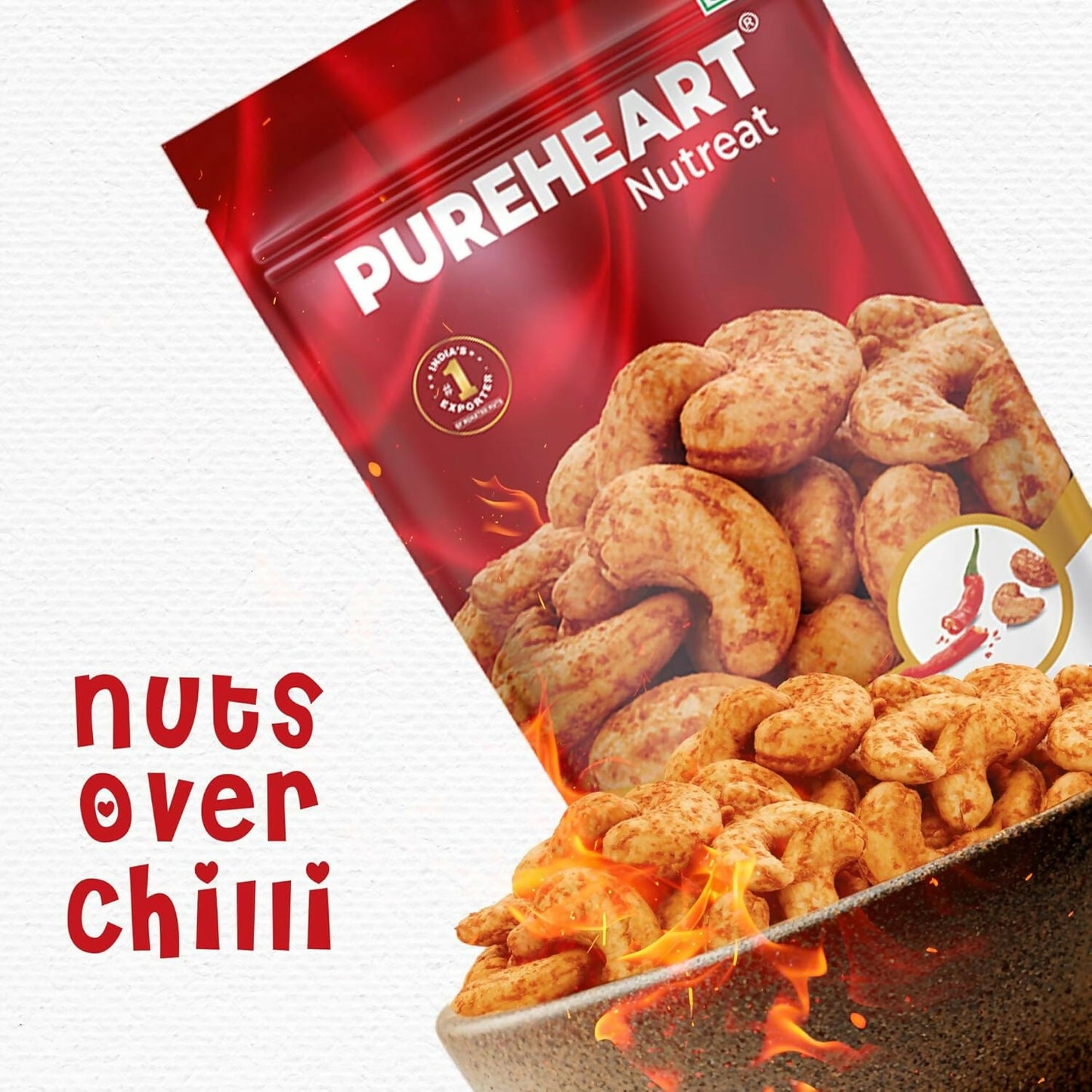 Pureheart Nutreat Fiery Hot Cashews