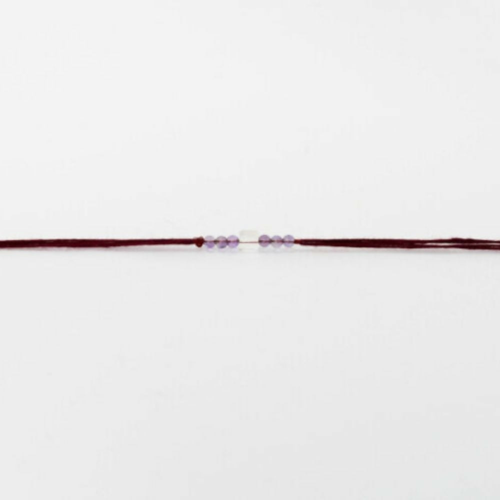 Indianvibez Bodh Clarity & Insight Real Crystal Stone Rakhi With Authenticity Certificate