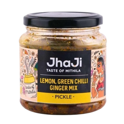 Jhaji Store Lemon, Ginger & Green Chilli Pickle