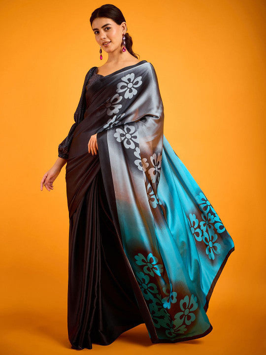 Sangria Printed Saree With Blouse Piece