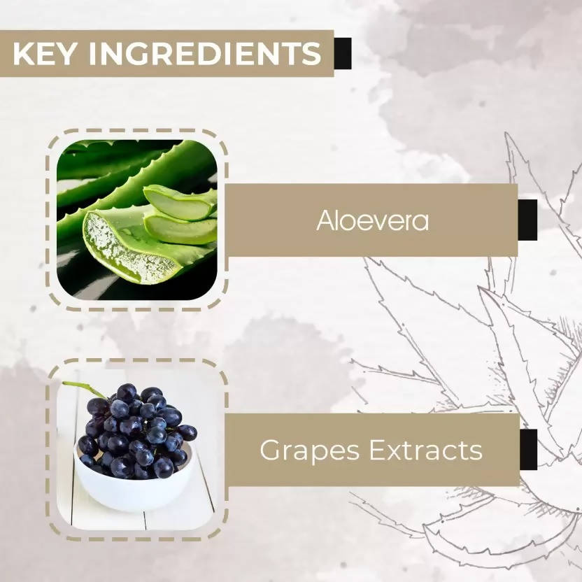Ae Naturals Pure Aloevera Gel With Grape Extracts