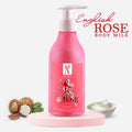 NutriGlow NATURAL'S English Rose Body Milk - 300 ml