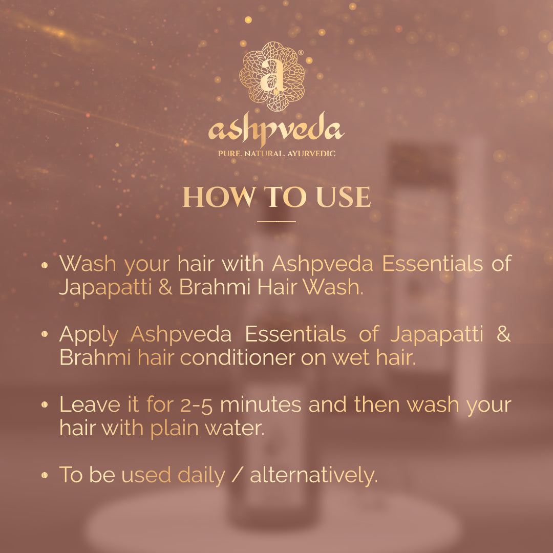 Ashpveda Essentials Of Japapatti And Brahmi Hair Conditioner