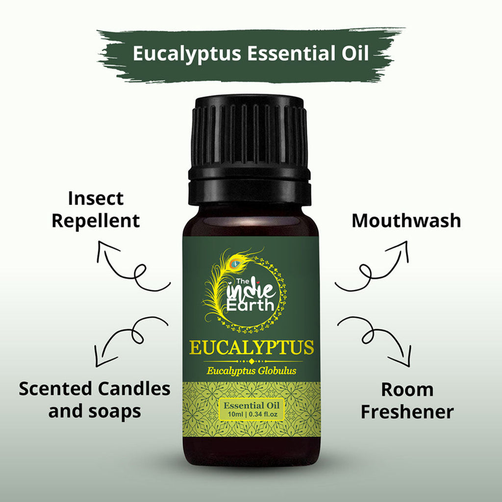 The Indie Earth Eucalyptus Essential Oil - 10 ml