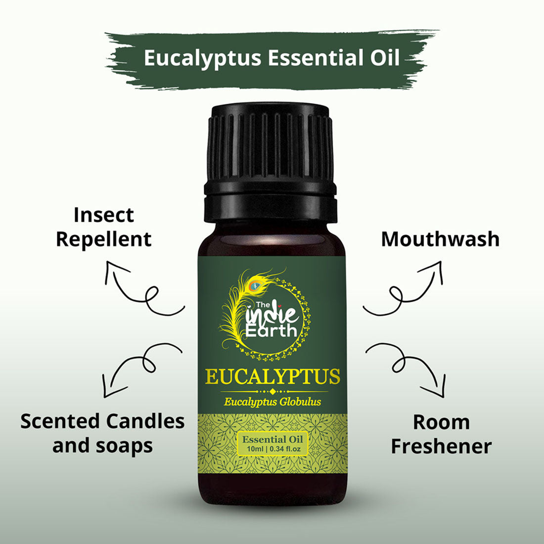 The Indie Earth Eucalyptus Essential Oil - 10 ml