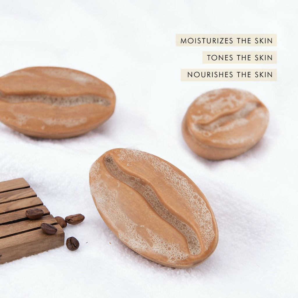 mCaffeine Latte Coffee Soap Bar – Hydrating & Nourishing Body Cleanser