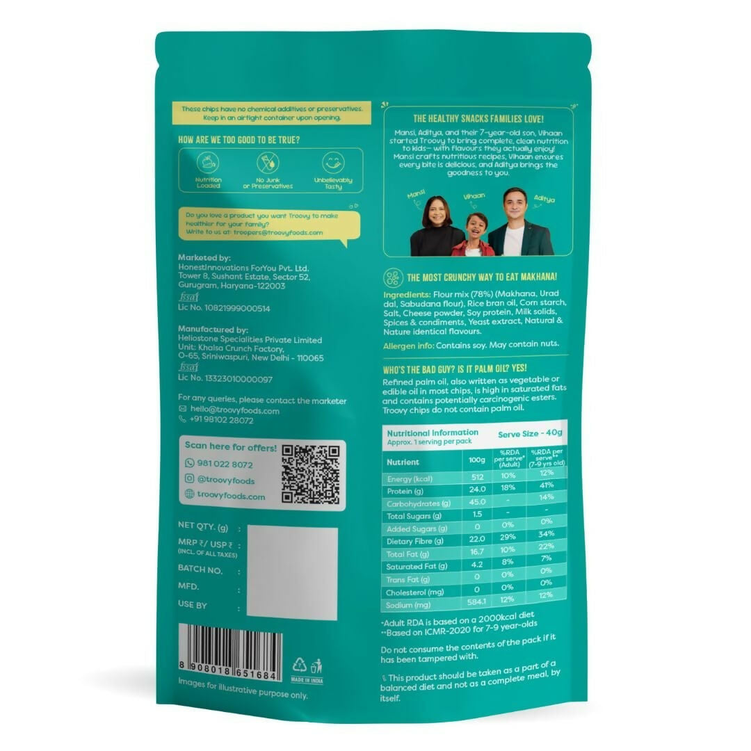 Troovy Makhana Chips Tasty & High Protein Snacks