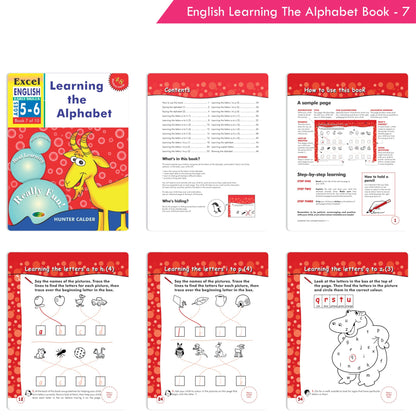 Excel English Early Skills Ages 5 - 6 Year Senior kg Books For Kids| Set of 4| Learn English Alphabet | Reading Sounds