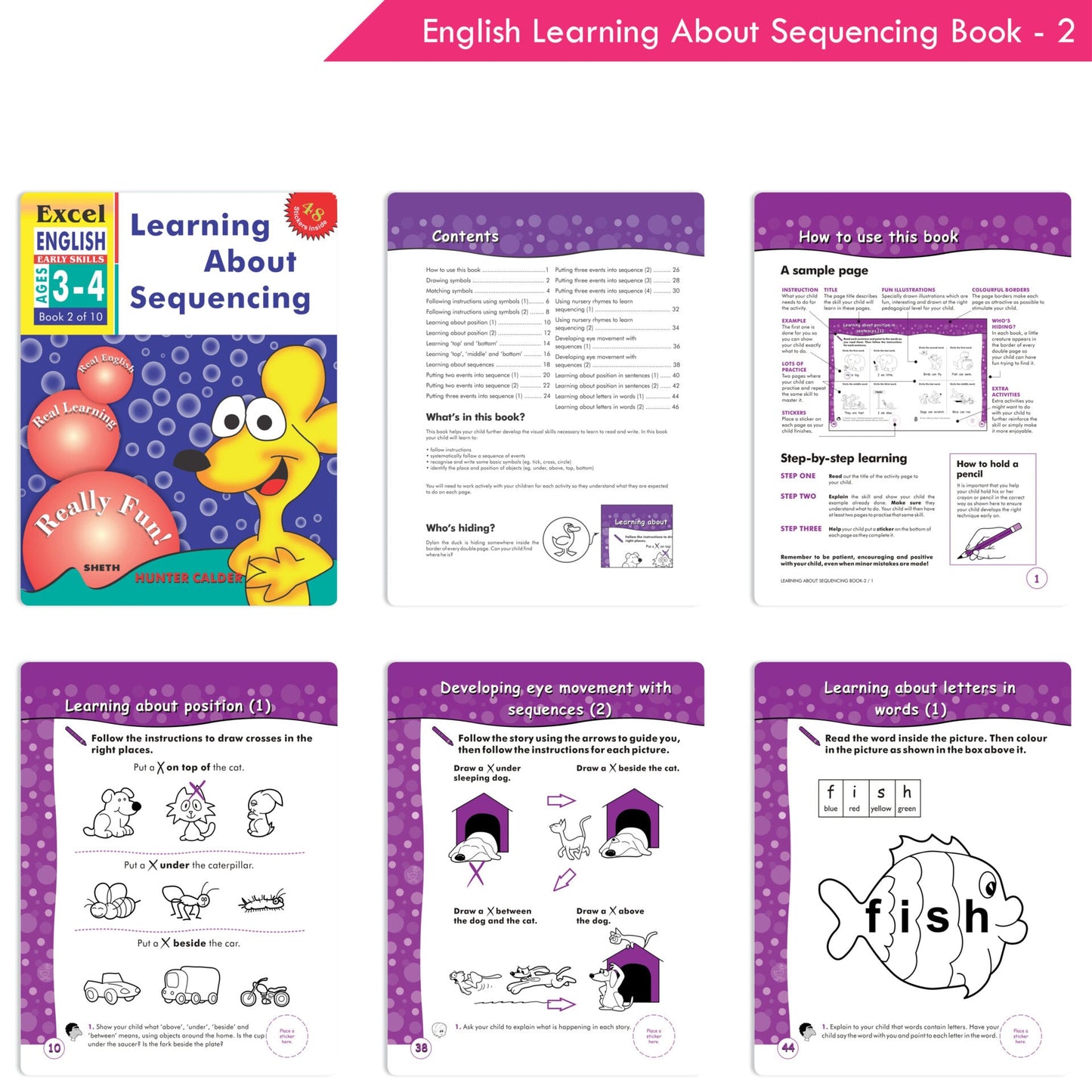 Excel Early Skills English & Maths Books Set of 19| Ages 3-6 Years| Learning Alphabet, Numbers, Patterns etc.