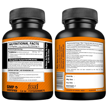 As-It-Is Nutrition Caffeine Per Serving Capsules