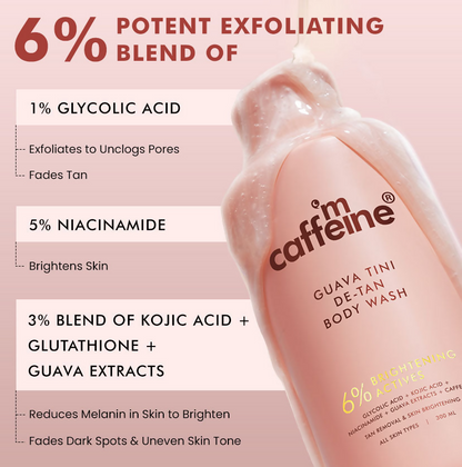 mCaffeine De-Tan & Exfoliating Body Washes