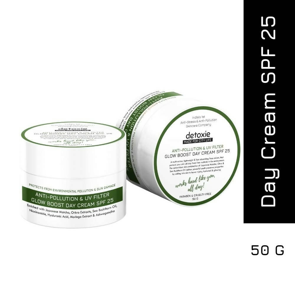 Detoxie Anti-Pollution & UV Filter Glow Boost Day Cream SPF 25 - 50 gms