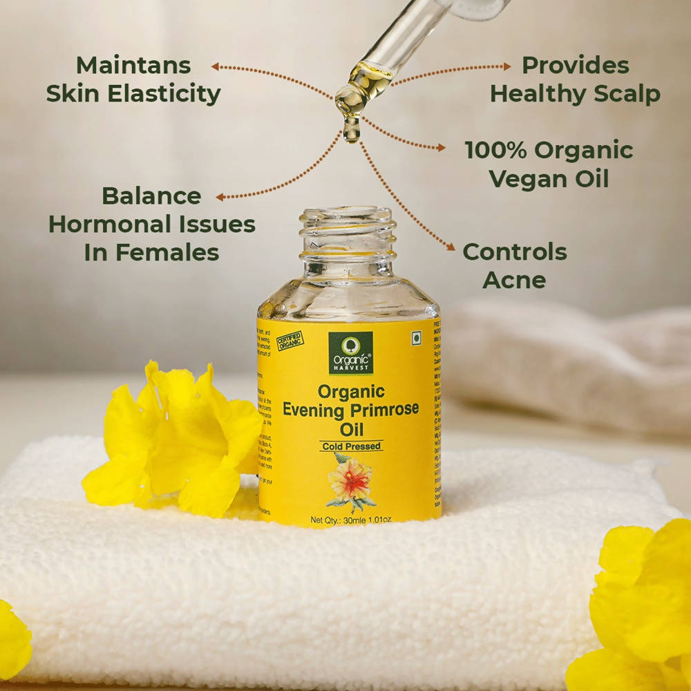 Organic Harvest Cold Pressed Organic Evening Primrose Oil - 30 ml