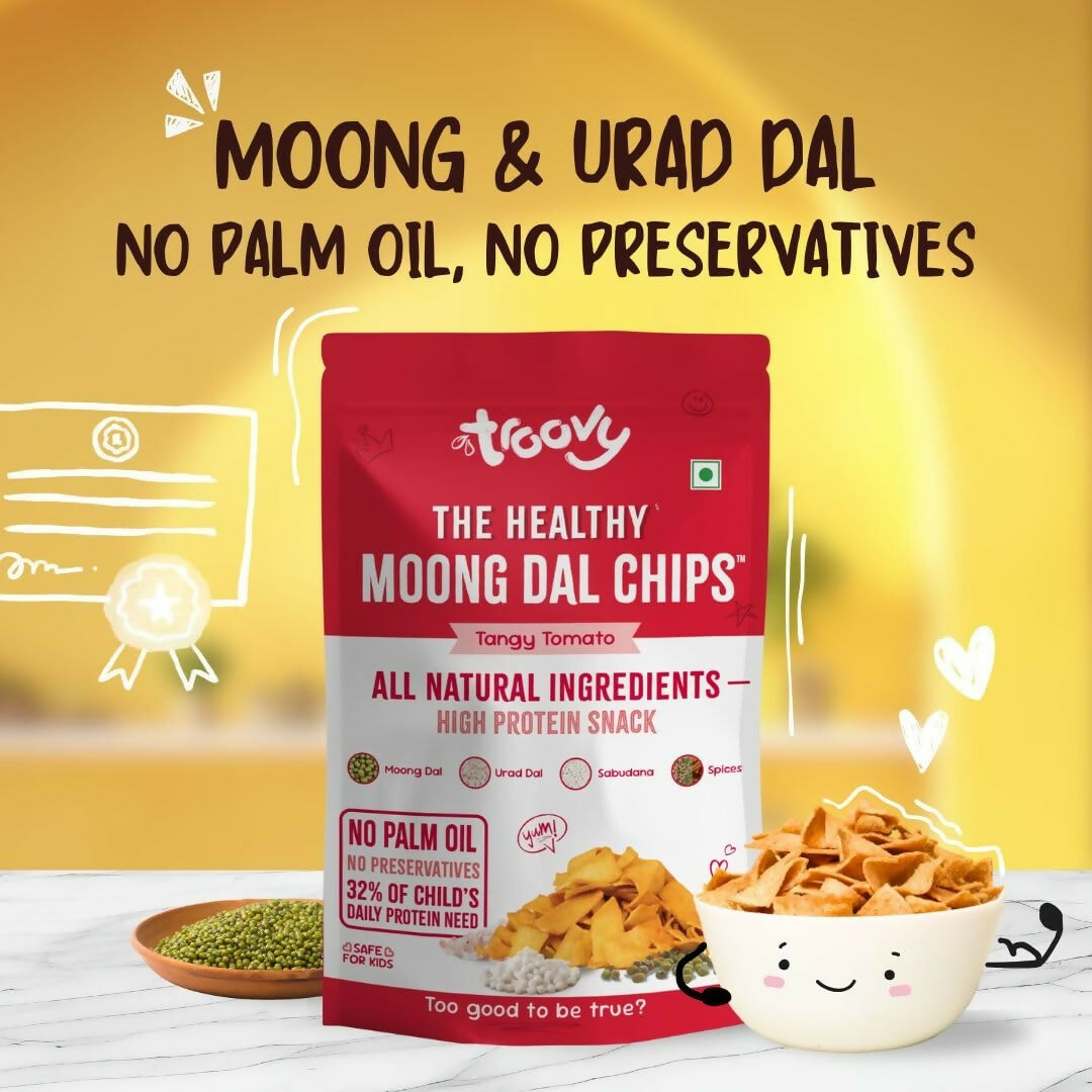 Troovy Healthy Tangy Tomato Moong Dal Chips