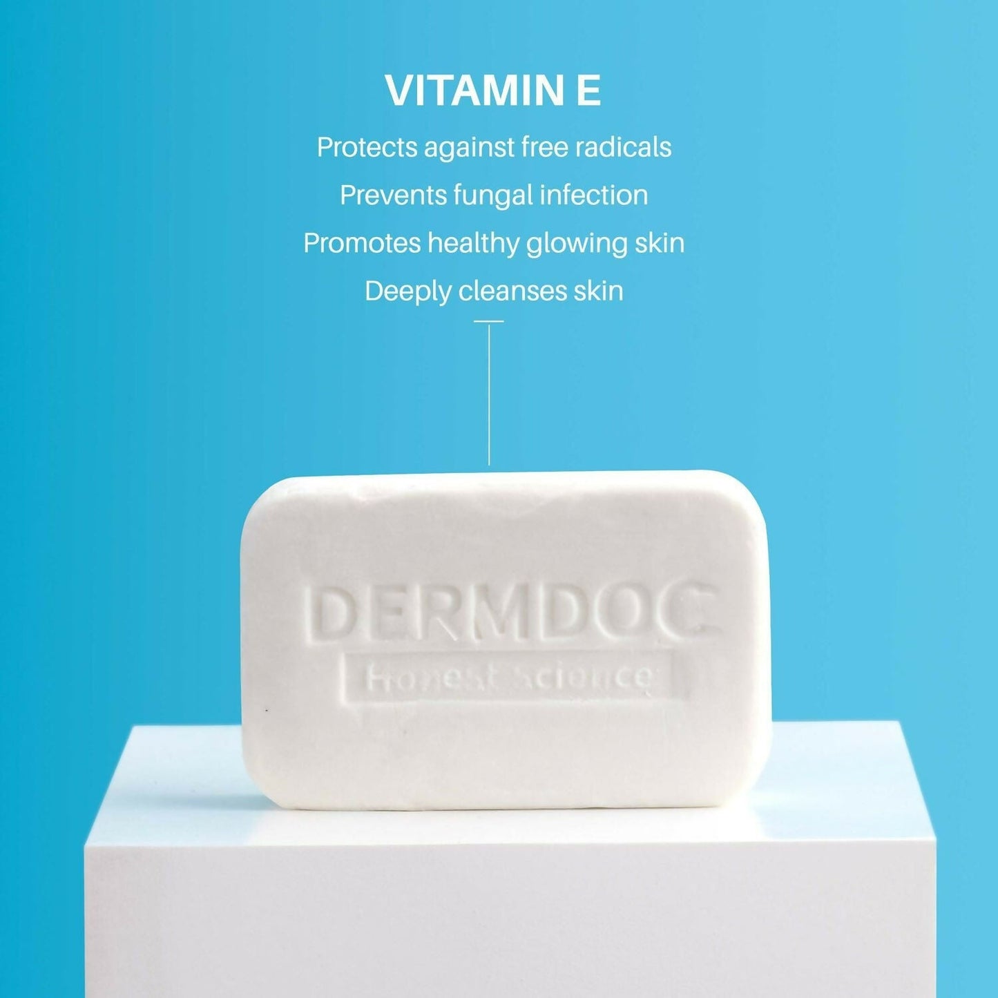 DermDoc 0.5% Vitamin E Cleansing Bar For Moisturized Skin,Deeply Cleanses & Nourishes Skin, All skin Types