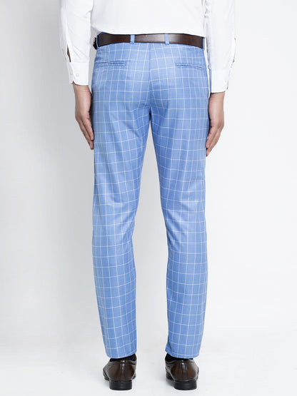 Jainish Men's Blue Formal Trousers ( FGP 260Light-Blue )