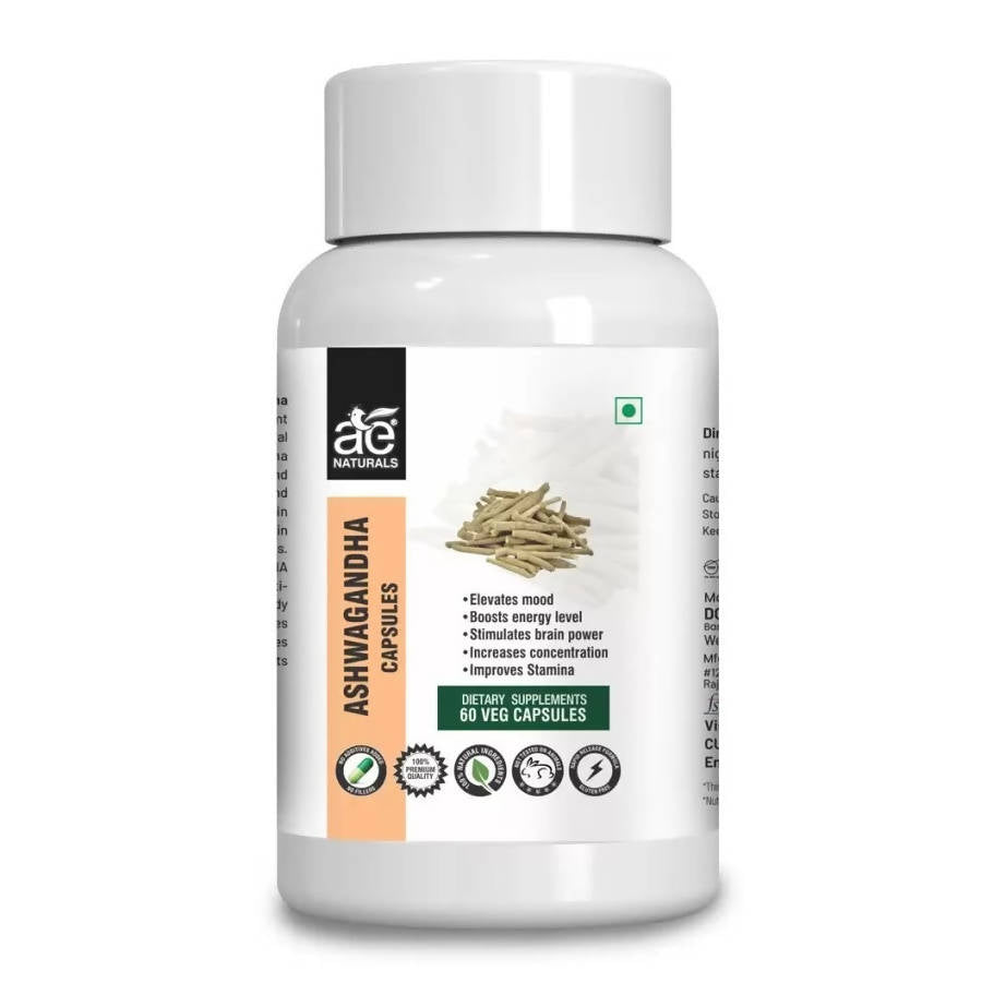Ae Naturals Ashwagandha Capsules - 60 Caps