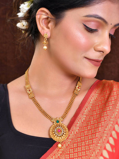 VOJ Women Gold Color stainless steel Jewellery Set
