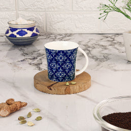 Arabesque Flower Pattern Cups Cups | 160 ml | Set of 6 | Multiple Colors
