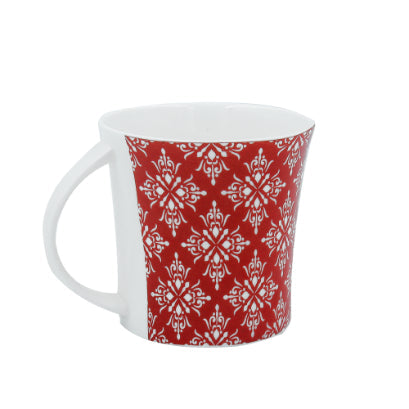 Arabesque Flower Pattern Cups Cups | 160 ml | Set of 6 | Multiple Colors