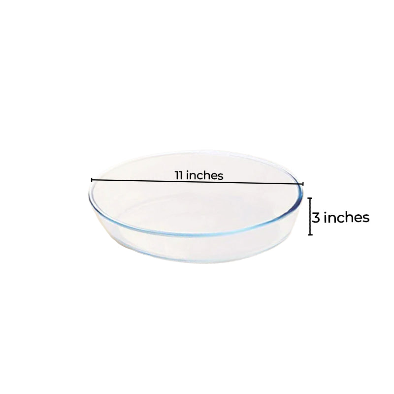 Borosilicate Glass Oval Baking Dish Microwave Oven Safe | 1.6L | Single, Set of 2 & 4