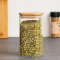 Glass Bamboo Lid Air Tight Jar | 700 ml