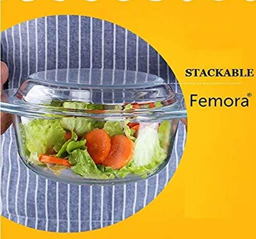 Borosilicate Glass Multipurpose Casseroles | 1L & 2L | Set of 2