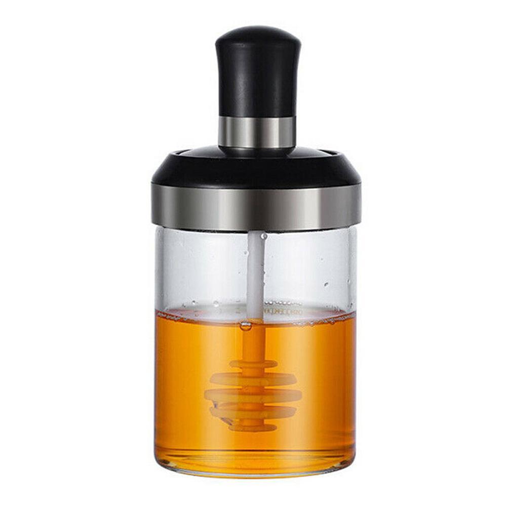 Honey Storage Jar with Dipper | 250 ml | Single, Set of 2, Set of 4