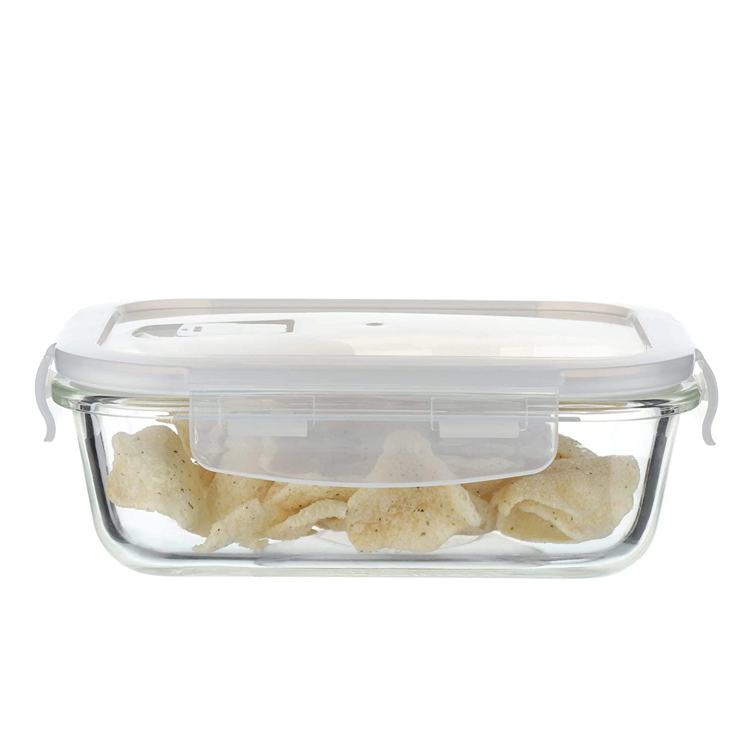 Glass Container Lunch Box | Set of 2 (Rectangle + Square)
